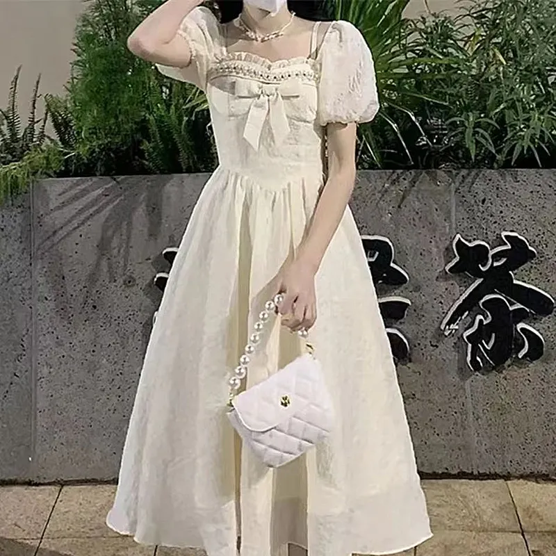 Incolore Short Sleeved Dresses Women's Apricot-2