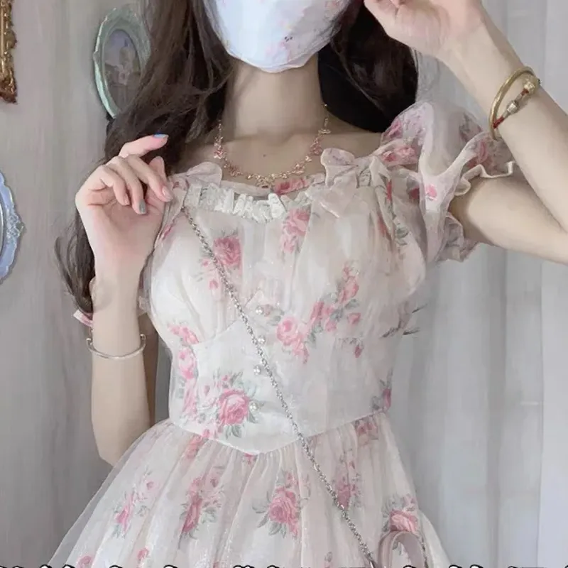 Incolore Short Sleeved Dresses Women's Pink-5