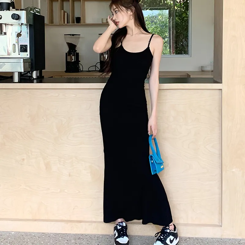 Incolore Slip Dresses Women's Black-3
