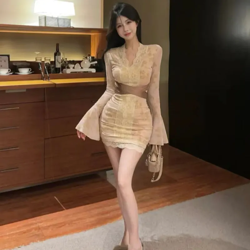 Incolore Long Sleeved Dresses Women's-3