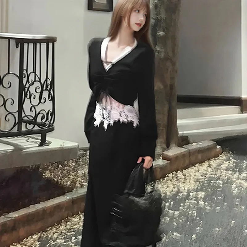 Incolore Skirt Set Women's Black-3