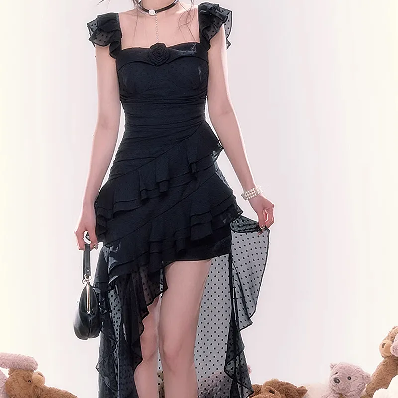 Incolore Slip Dresses Women's Black-2