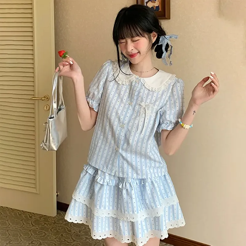 Incolore Two Piece Skirt Sets Women's-2