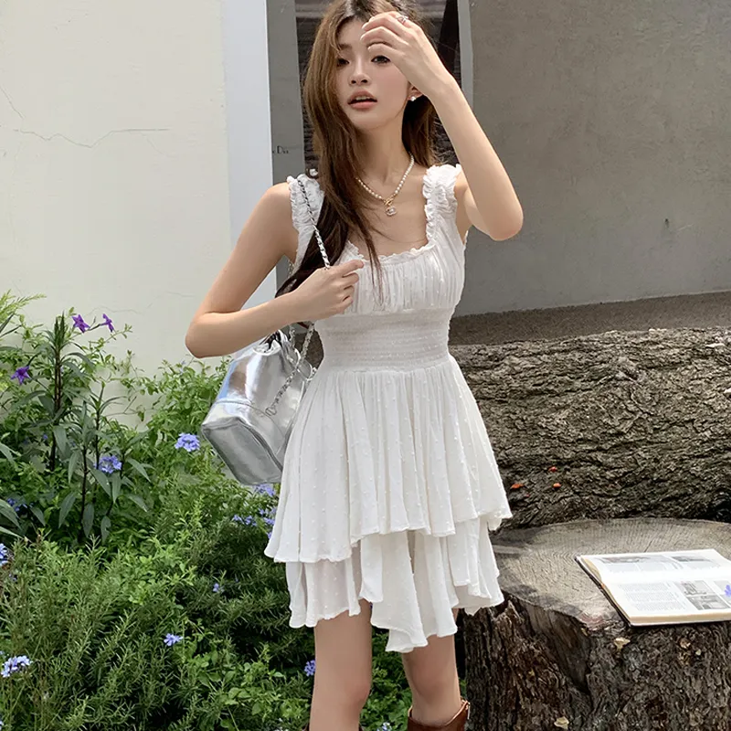 Incolore Slip Dresses Women's White-5
