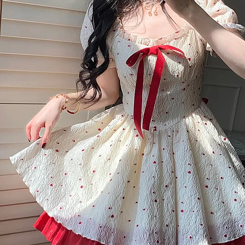 Incolore Short Sleeved Dresses Women's White-3