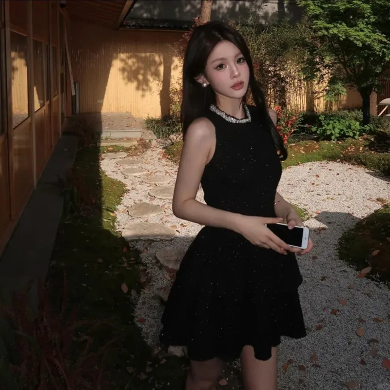 Incolore Sleeveless Dress Women's Black-2