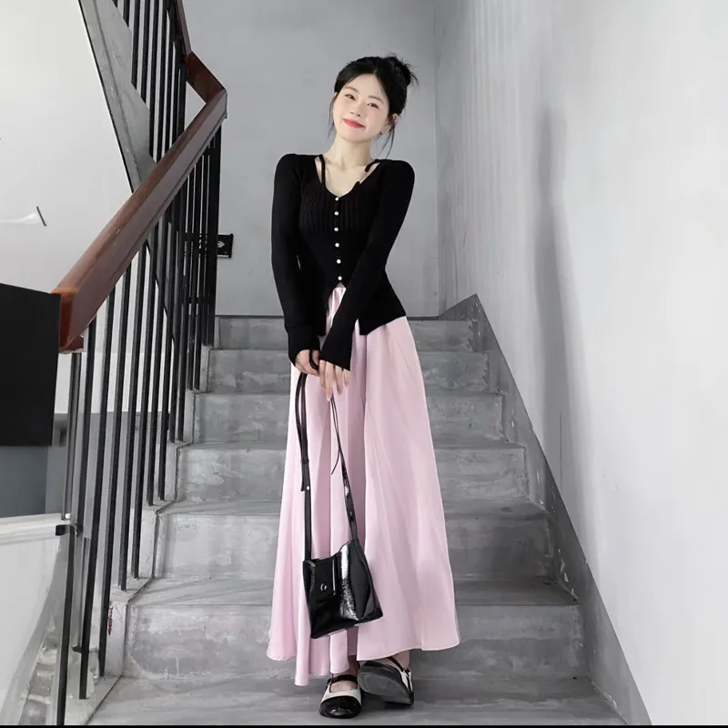 Incolore Two Piece Skirt Sets Women's-3