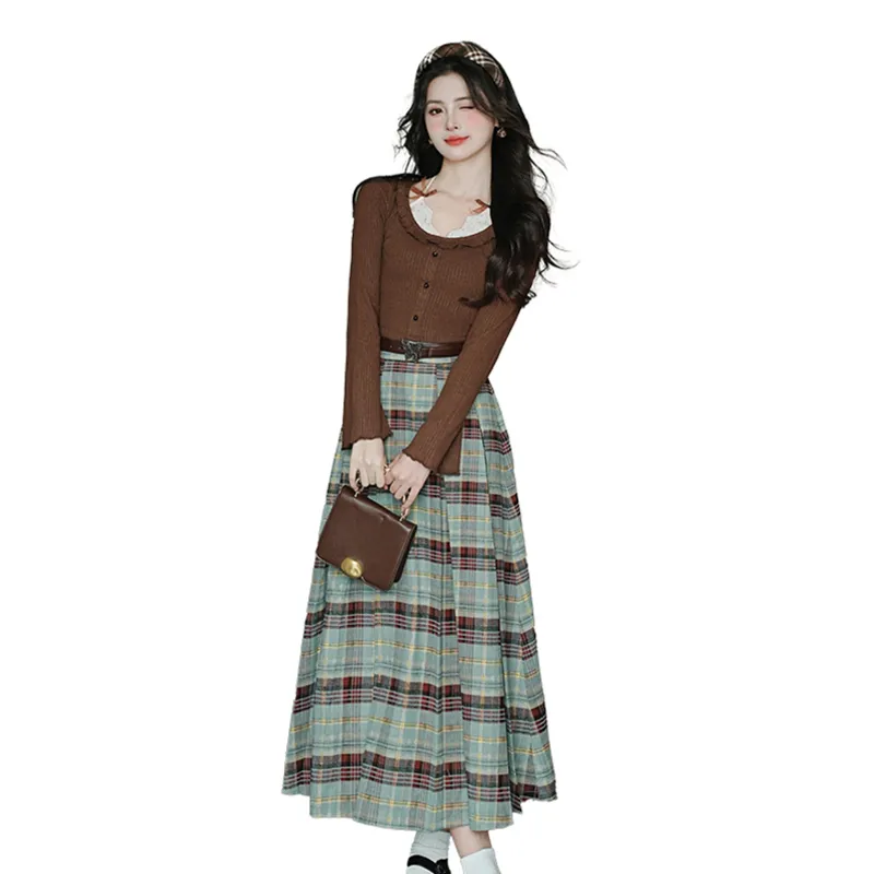 Incolore Two Piece Skirt Sets Women's-5