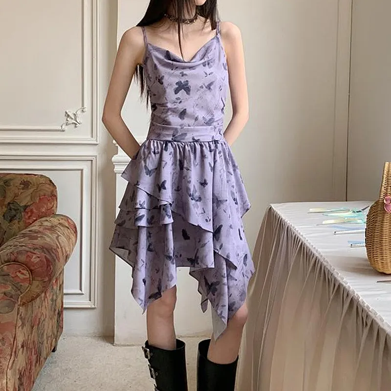 Incolore Slip Dresses Women's Purple-3