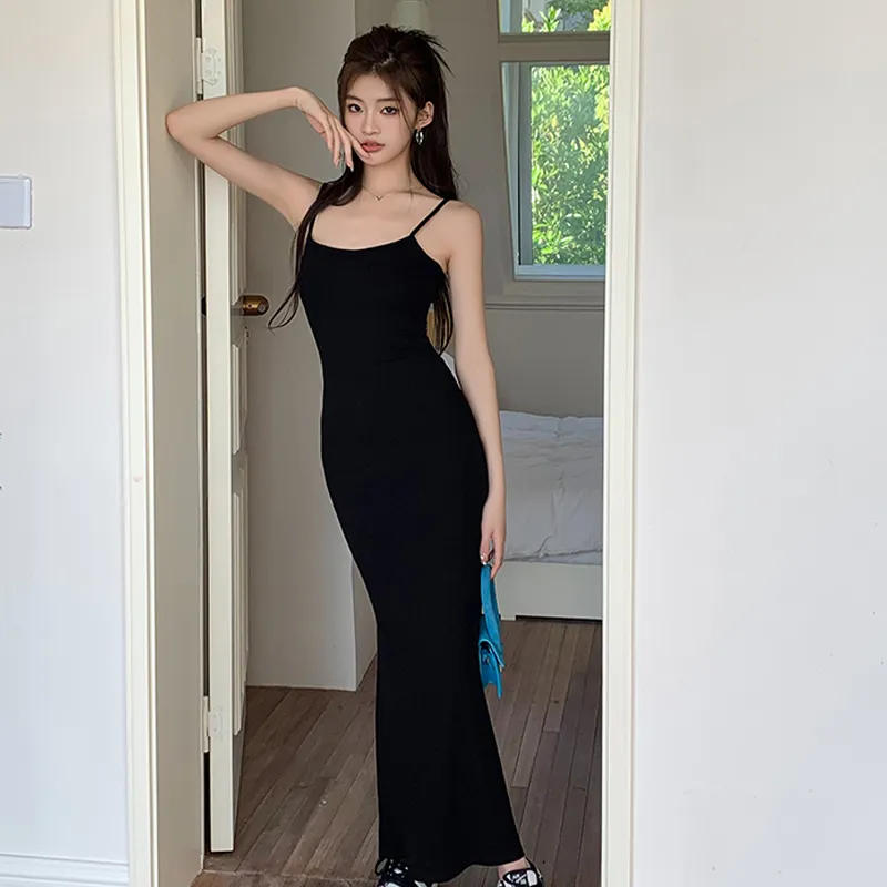 Incolore Slip Dresses Women's Black-2