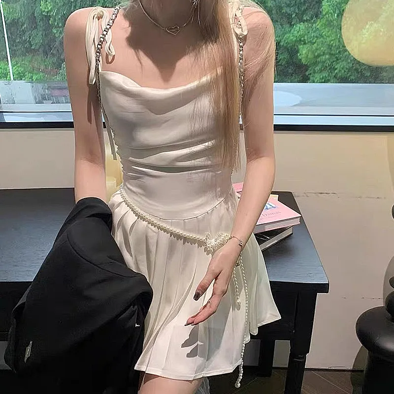 Incolore Slip Dress Women's White-2
