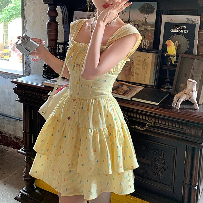 Incolore Sleeveless Dress Women's Yellow-2