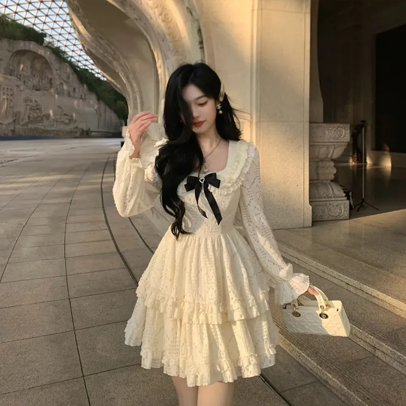 Incolore Long Sleeved Dresses Women's-3