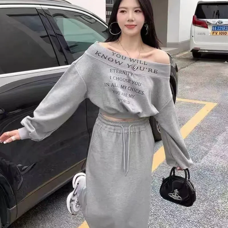 Incolore Skirt Set Women's Gray-5