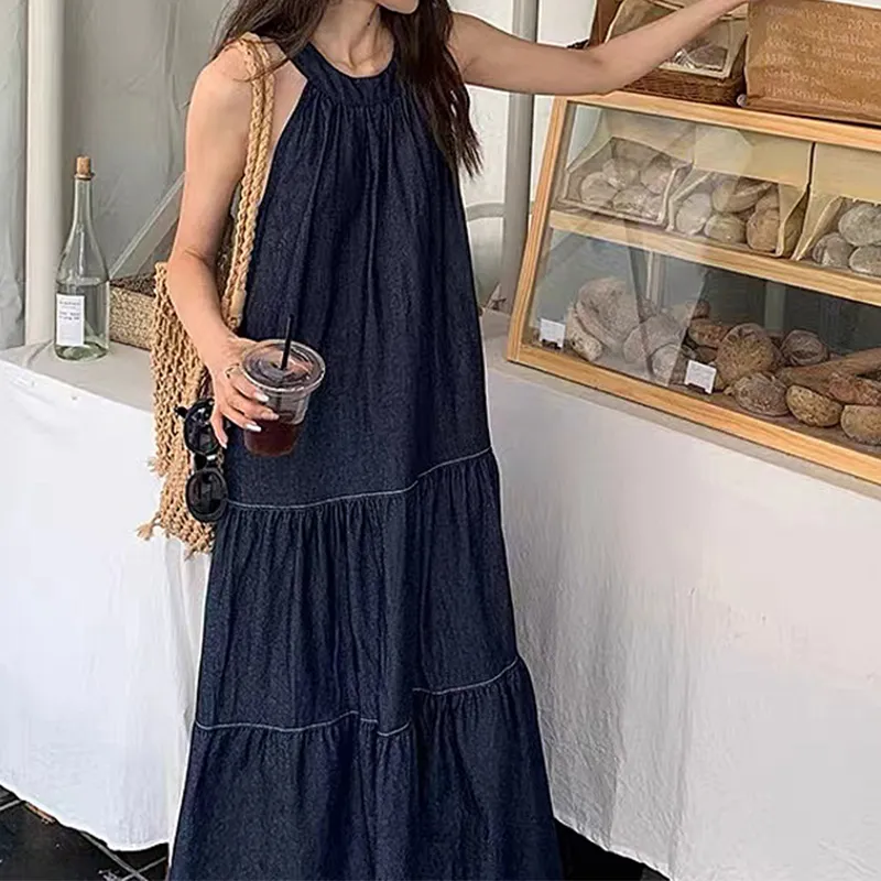 Incolore Slip Dresses Women's Blue-2