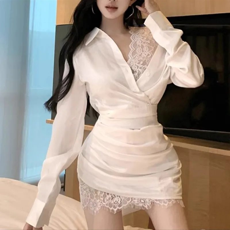 Incolore Long Sleeved Dress Women's-4