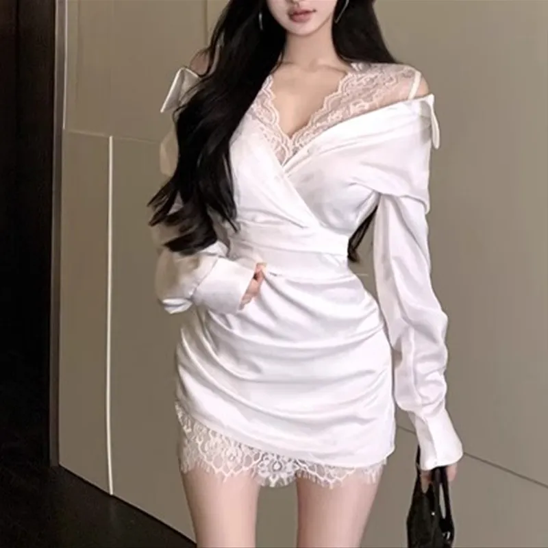 Incolore Long Sleeved Dress Women's-5