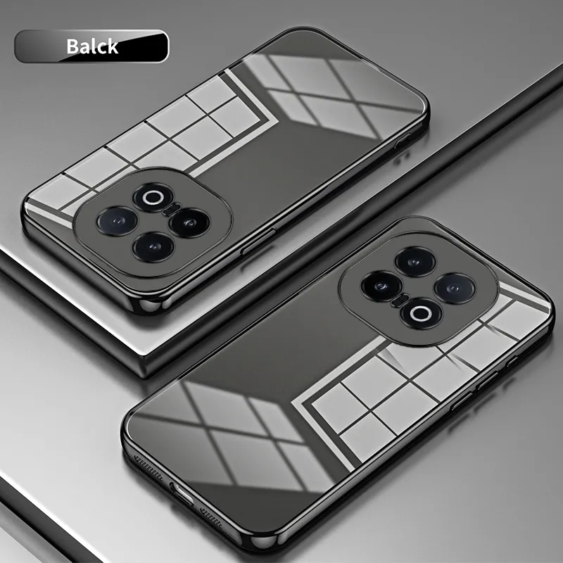 ZHUOJI TPU Material Electroplated Precision Hole Phone Case Compatibility Iqoo13/12/11/10/9/8/7/Neo9/8-15