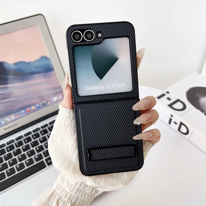 ZHUOJI ABS+PC Material Foldable Phone Case Compatible With Samsung Z Flip 6 Fully Enclosed Impact Resistant-1