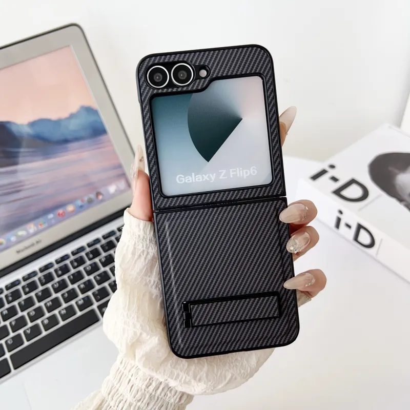 ZHUOJI ABS+PC Material Foldable Phone Case Compatible With Samsung Z Flip 6 Fully Enclosed Impact Resistant-3