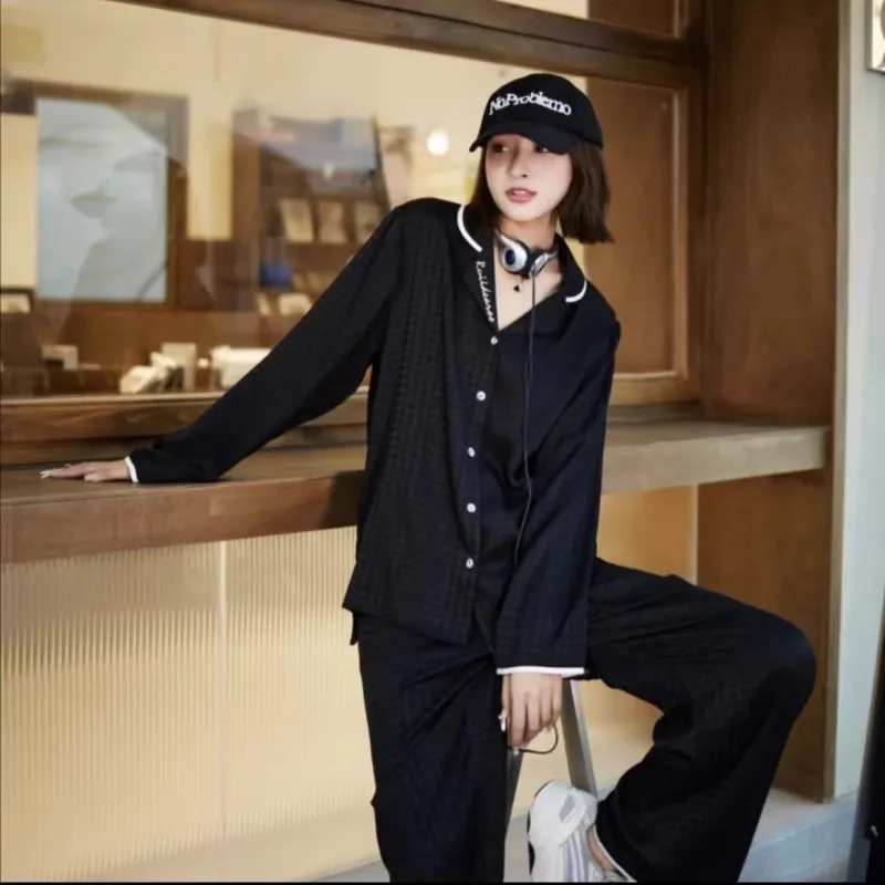 Shanghai Story Pajama Set Women's Gift Box Set Black-2