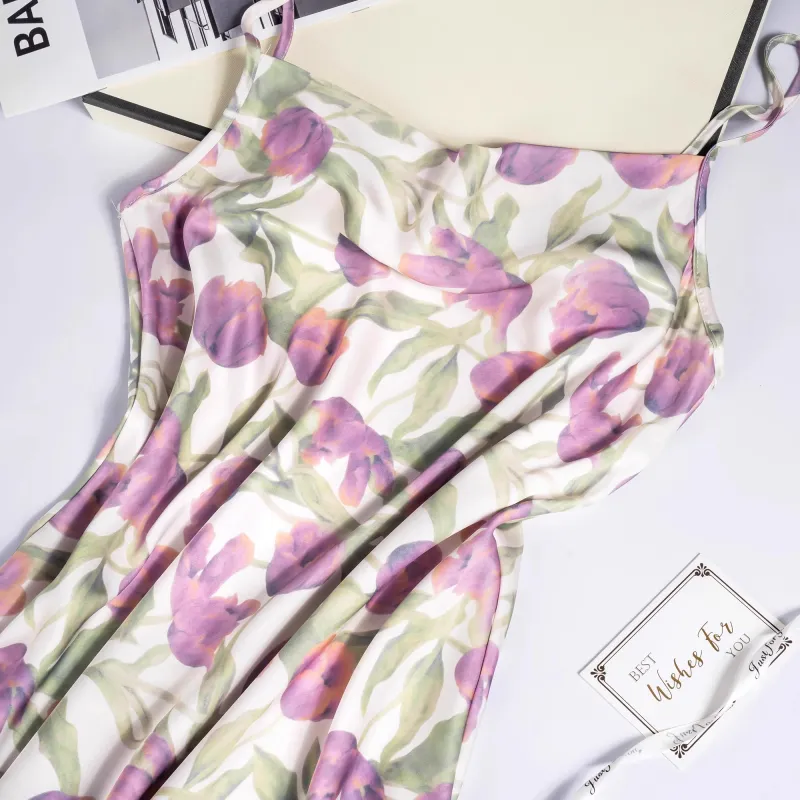 Shanghai Story Nightgown Women's Gift Box Set Purple Tulip-2