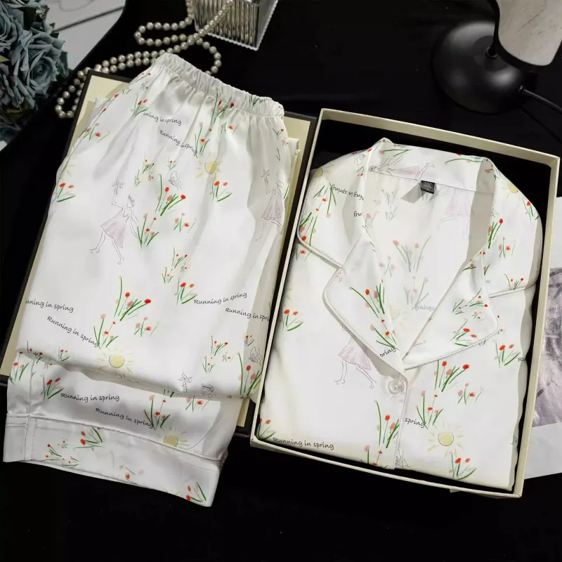 Shanghai Story Pajama Set Women's Gift Box Set White-1