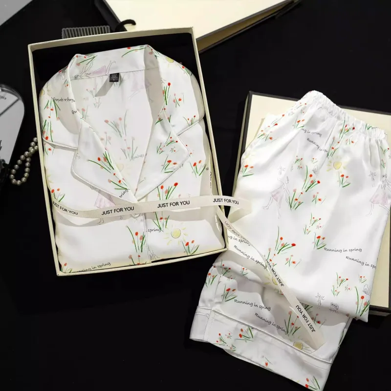Shanghai Story Pajama Set Women's Gift Box Set White-4