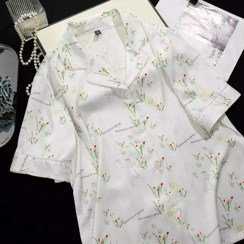 Shanghai Story Pajama Set Women's Gift Box Set White-2