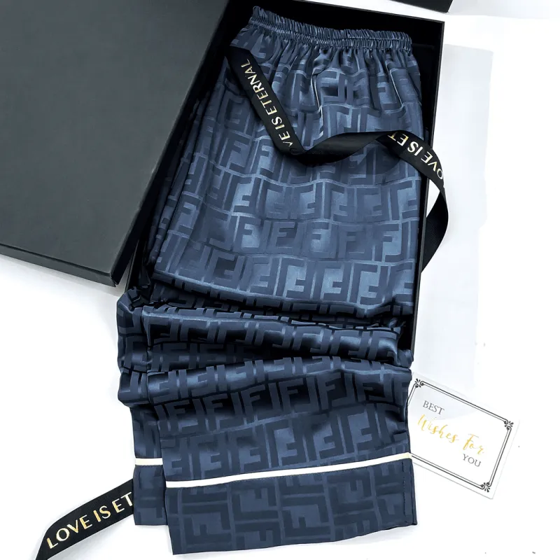 Shanghai Story Pajama Set Men's Blue-3