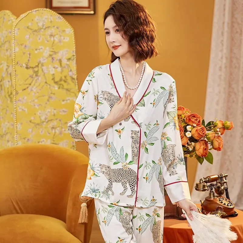 Shanghai Story Pajama Set Women's Gift Box Set Leopard-2
