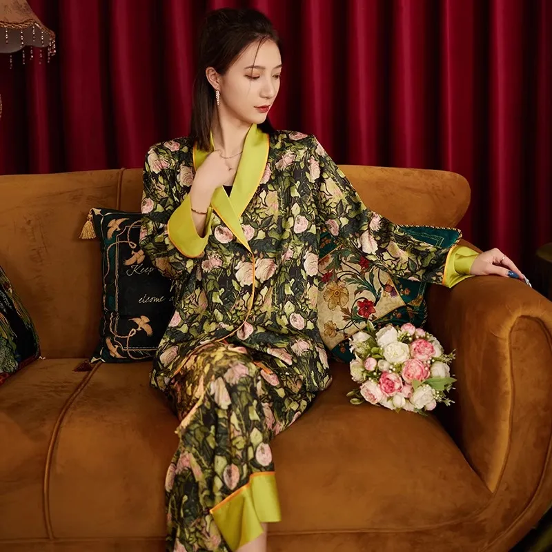 Shanghai Story Pajama Set Women's Gift Box Set Butterfly Love Flower-2