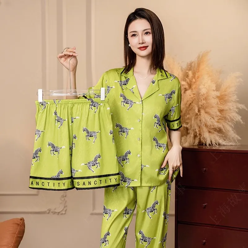 Shanghai Story Pajama Set Women's Green-2
