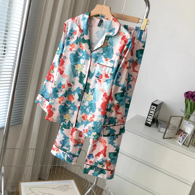 Shanghai Story Pajama Set Women's Gift Box Set Multicolor-3