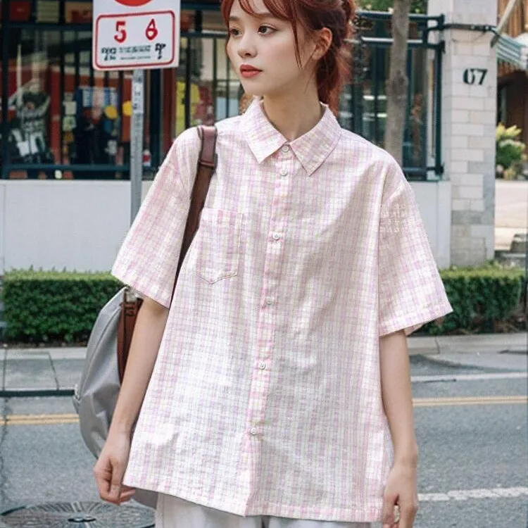 ABCMININ Shirts Women's Pink-1