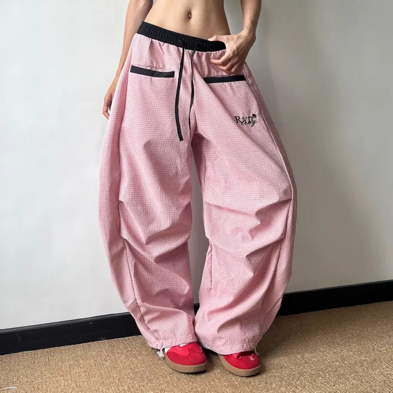 ABCMININ Casual Pants Women's Pink-2