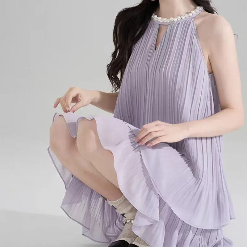 ABCMININ Sleeveless Dress Women's-3