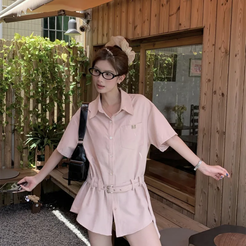 ABCMININ Shirts Women's Pink-2