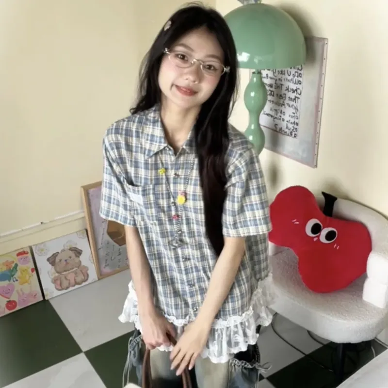 ABCMININ Shirts Women's Image Color-2