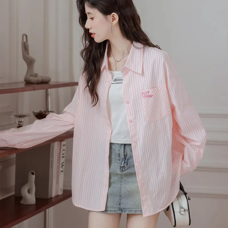 ABCMININ Shirts Women's Pink-2