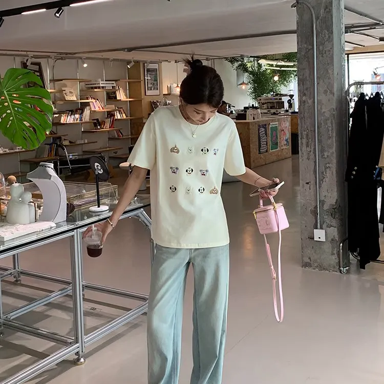 ABCMININ Regular T Shirt Women's-3