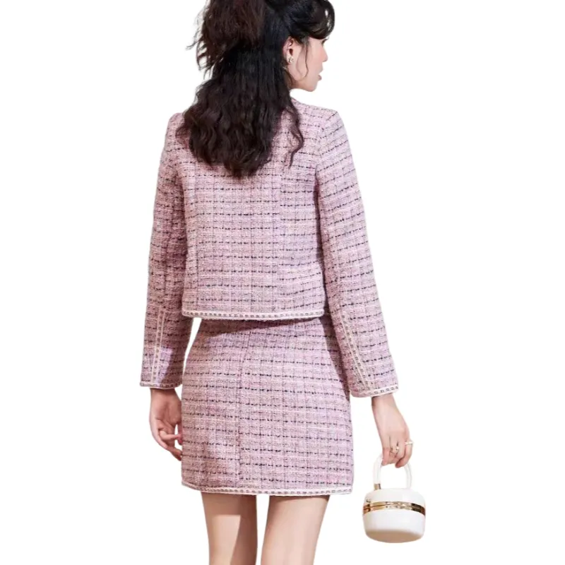 ABCMININ Skirt Set Women's Pink-1