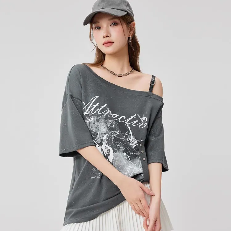 ABCMININ T Shirts Women's-5