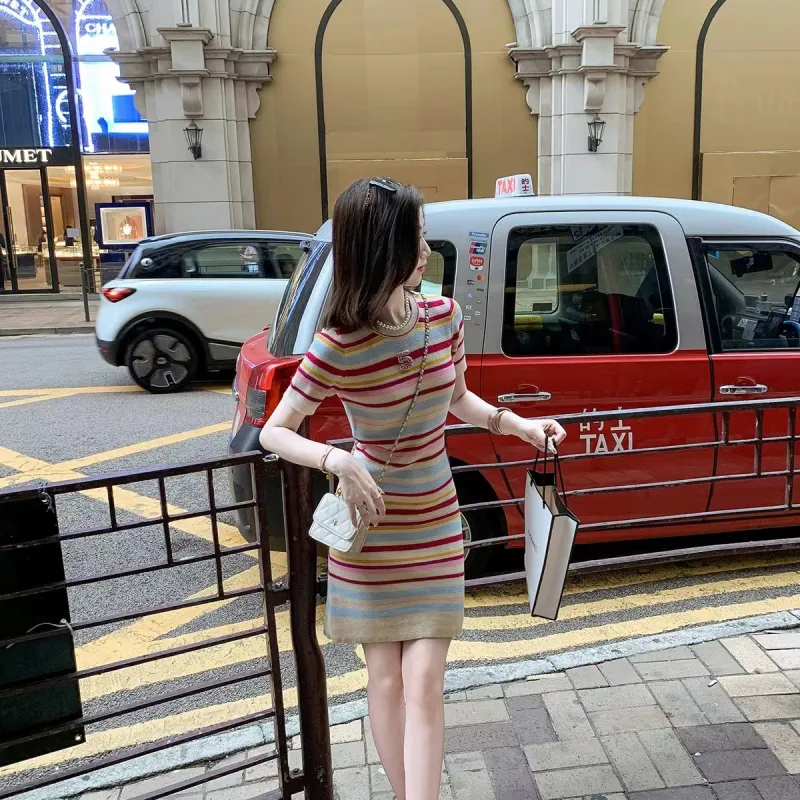 ABCMININ Short Sleeved Dress Women's-2
