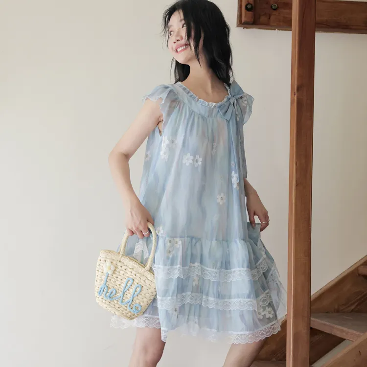 ABCMININ Short Sleeved Dress Women's-3