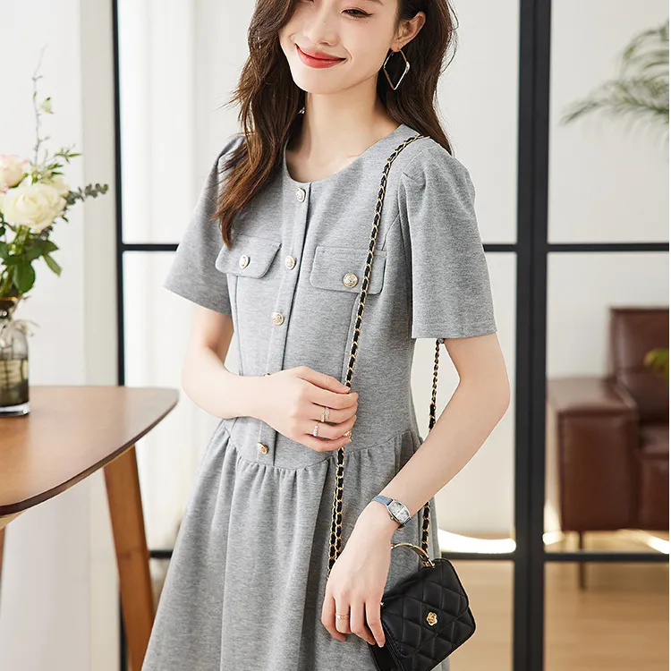 ABCMININ Short Sleeved Dress Women's-2