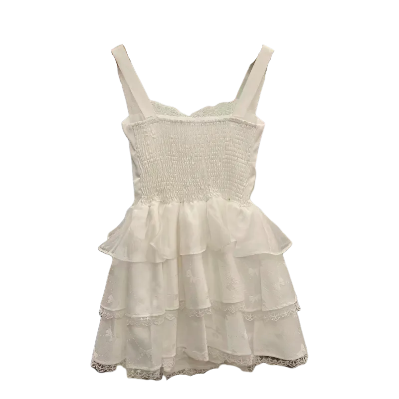 ABCMININ Slip Dresses Women's White-1