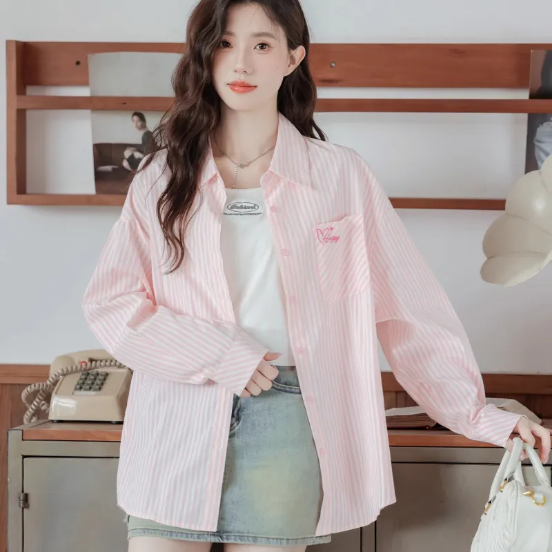 ABCMININ Shirts Women's Pink-3