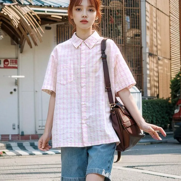ABCMININ Shirts Women's Pink-2