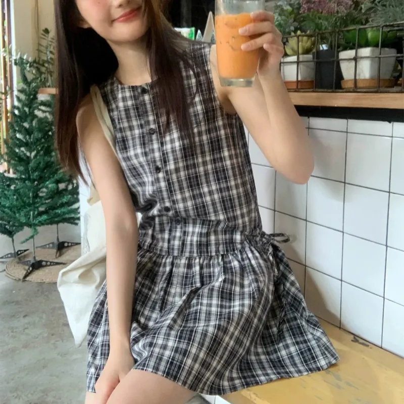 ABCMININ Sleeveless Dress Women's-3